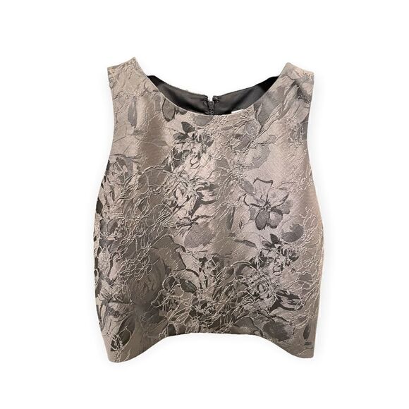 ALICE + OLIVIA Crew Neck Sleeveless Crop Top
 |Size: 4| - Picture 1 of 7
